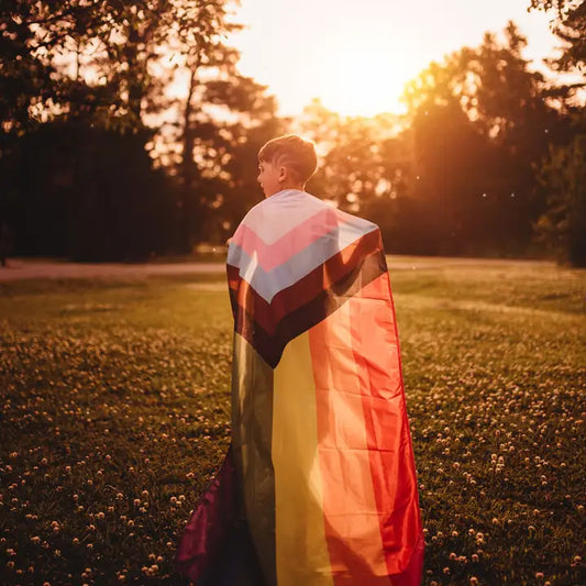 Flags for Good: Progress LGBTQ+ Pride Flag - Large (single-sided with grommets)