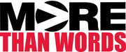 The logo of "More Than Words," featuring stylized text in a professional design