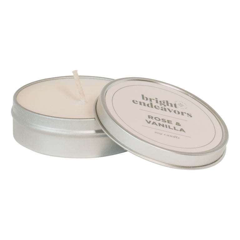 Bright Endeavors Candle: Rose & Vanilla