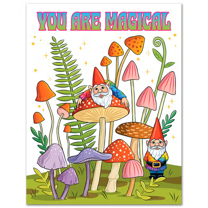 The Found: Magical Mushroom Birthday Card