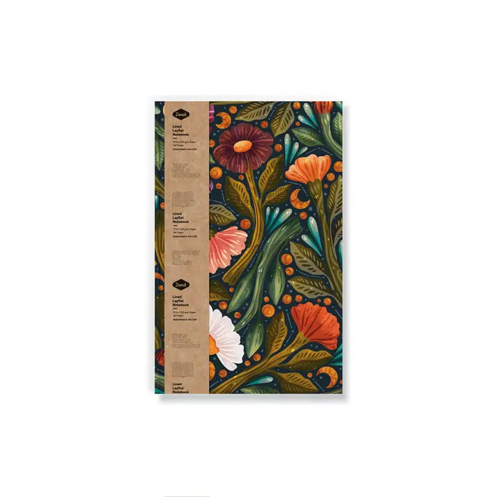 Denik: Nightsky Floral Classic Layflat Journal Notebook