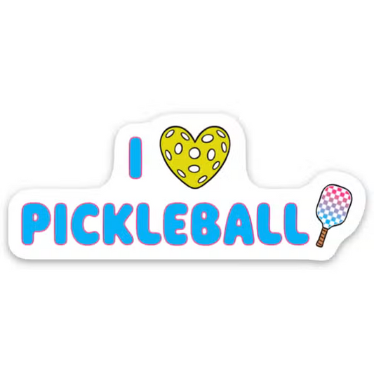 The Found: I Love Pickleball Sticker