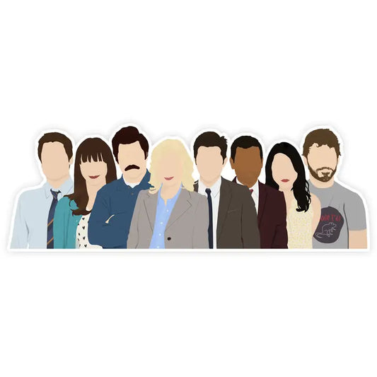 Shop Trimmings: Parks and Recreation Cast Sticker