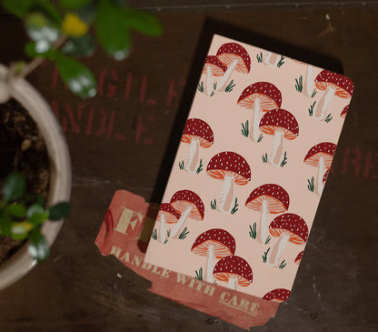 Denik: Peach Mushrooms Classic Layflat Notebook