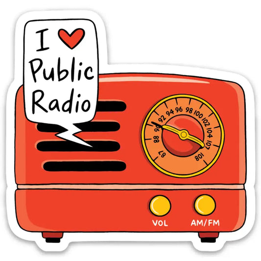 The Found: I Heart Public Radio Sticker
