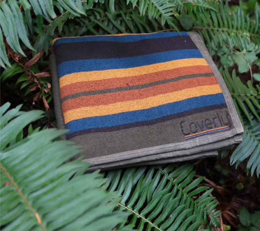 West Path: Waxed Canvas Weighted Camping Blanket