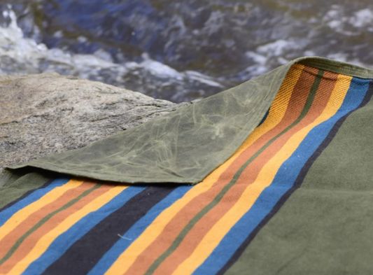 West Path: Waxed Canvas Weighted Camping Blanket