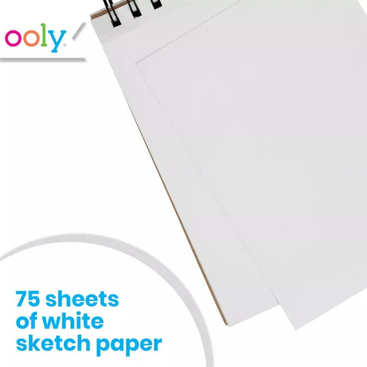 OOLY - 5" X 7.5" D.I.Y. Cover Sketchbook - White
