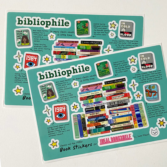 Ideal Bookshelf Sticker Sheet: Bibliophile