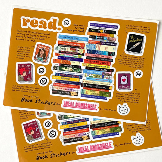 Ideal Bookshelf Sticker Sheet: Coming of Age