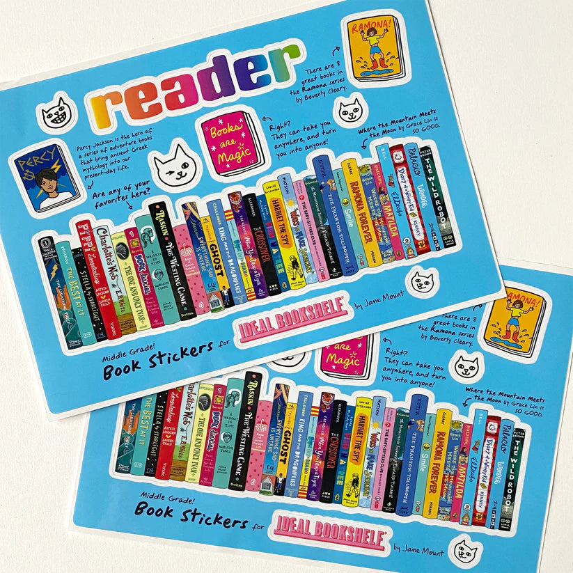 Ideal Bookshelf Sticker Sheet: Middle Grade