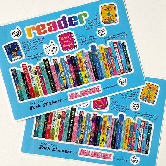 Ideal Bookshelf Sticker Sheet: Middle Grade