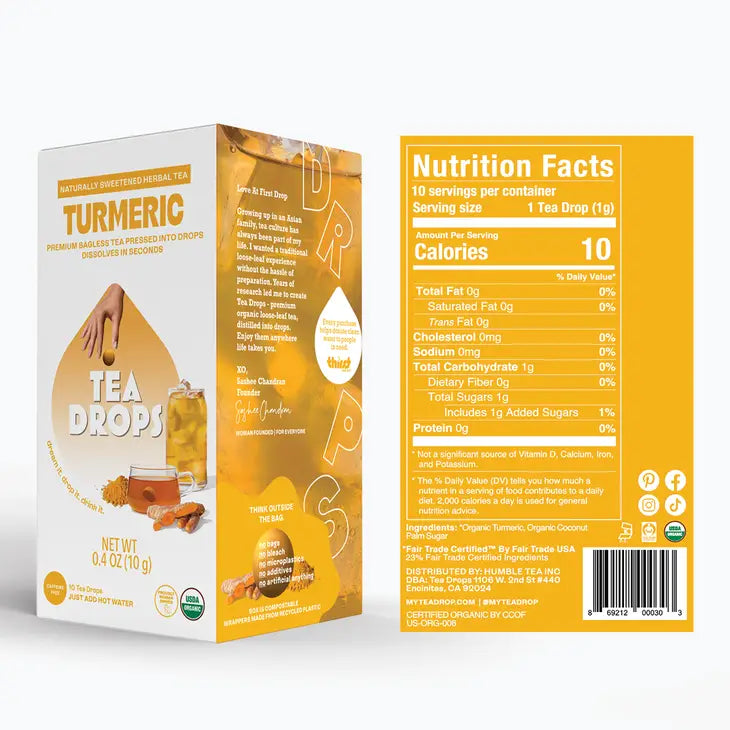 Tea Drops: Turmeric (Tea Box)