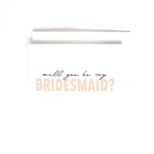 Joy Paper Co: Bridesmaid Card