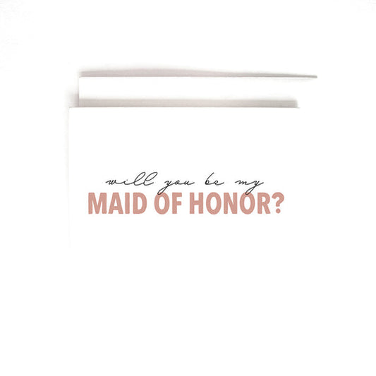 Joy Paper Co: Maid of Honor Card