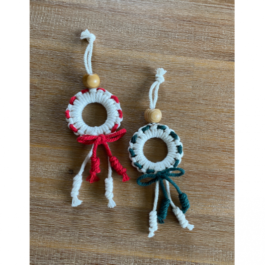 Dabble + Bloom: Macrame Wreath Ornament