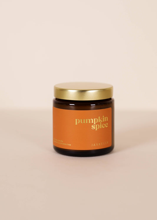 JaxKelly: 4 oz - Pumpkin Spice Candle - Amber