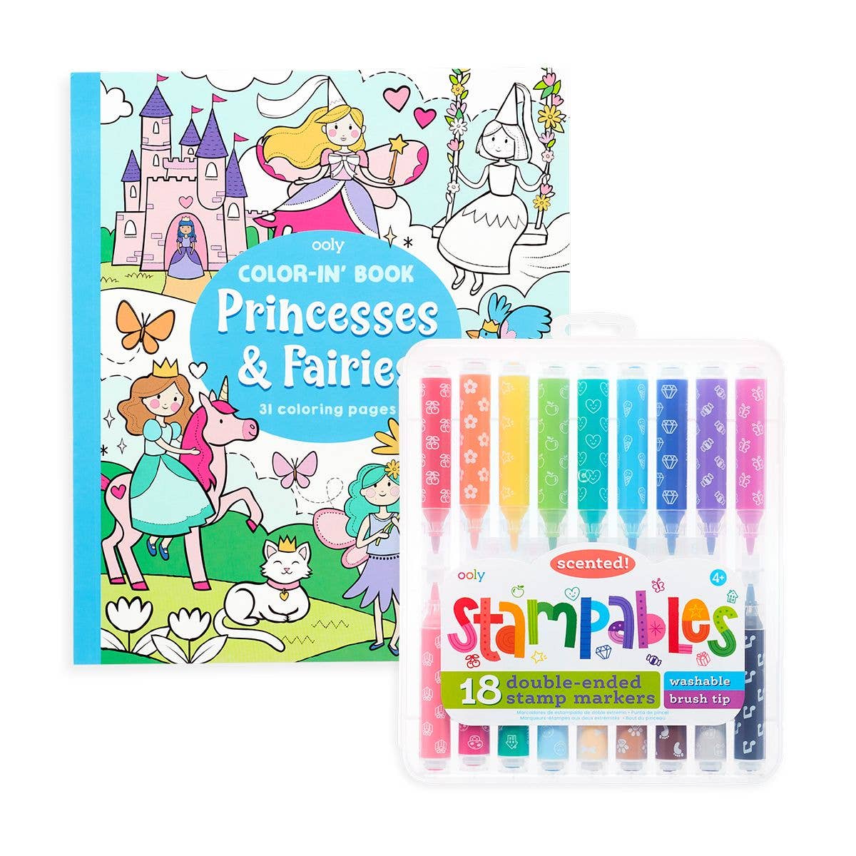 OOLY: Princesses & Fairies Stampables Coloring Pack