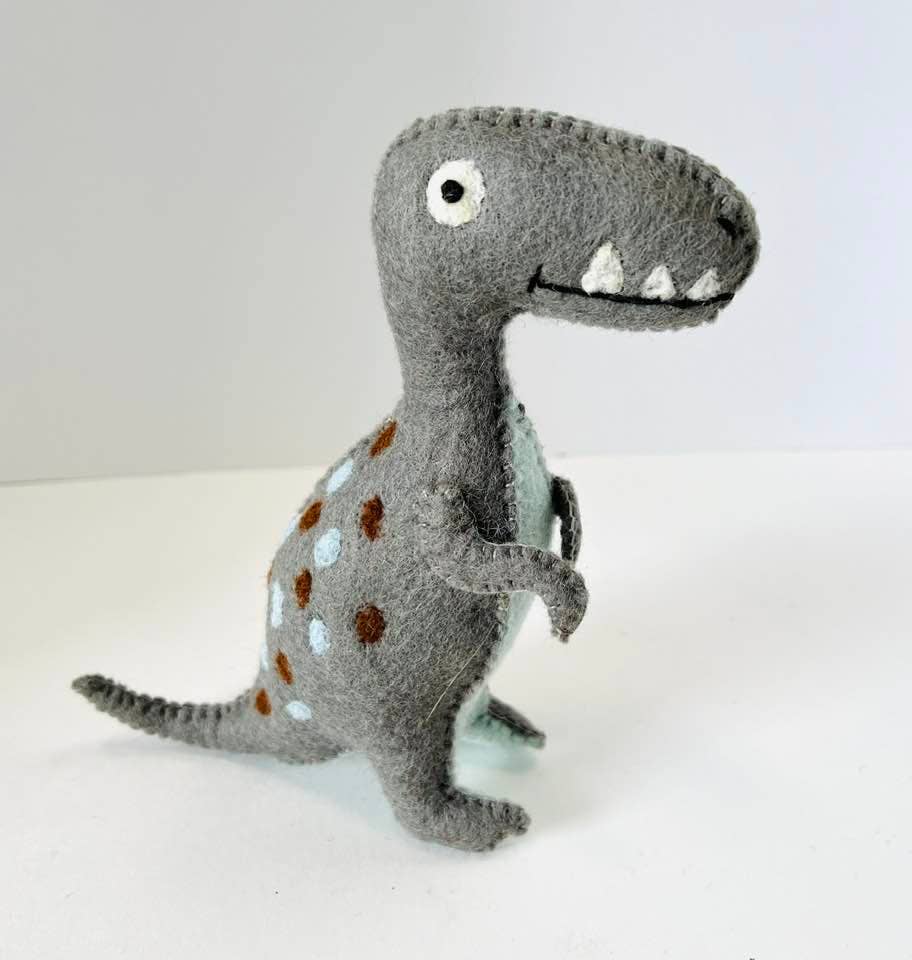 The Winding Road: Felt T Rex Dinosaur