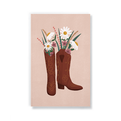 Denik: Boots & Flowers Classic Layflat Notebook