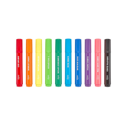 OOLY: Big Bright Brush Markers - set of 10