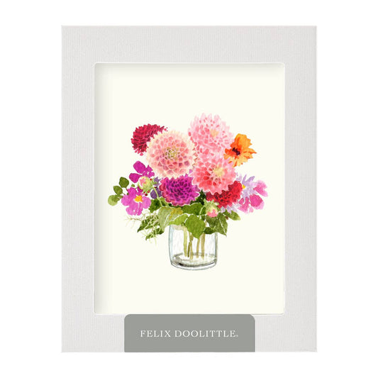 Felix Doolittle: Autumn Dahlias - Flower Garden Greeting Cards