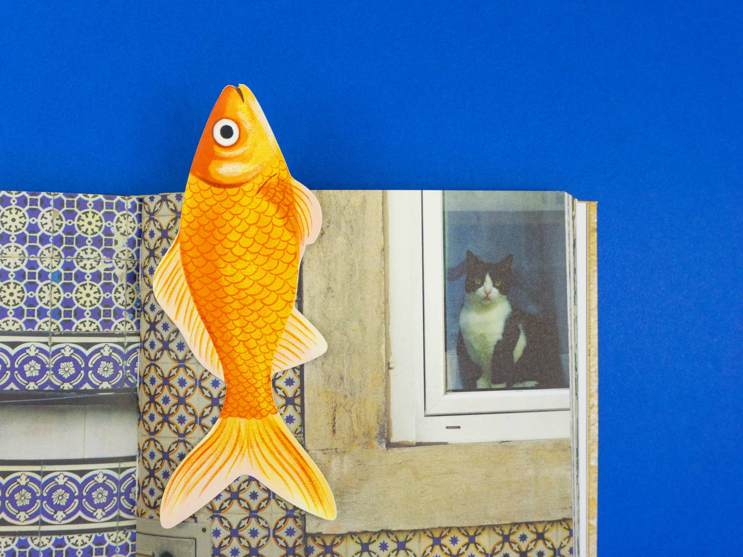 Grey Street Paper: Goldfish Die-Cut Bookmark