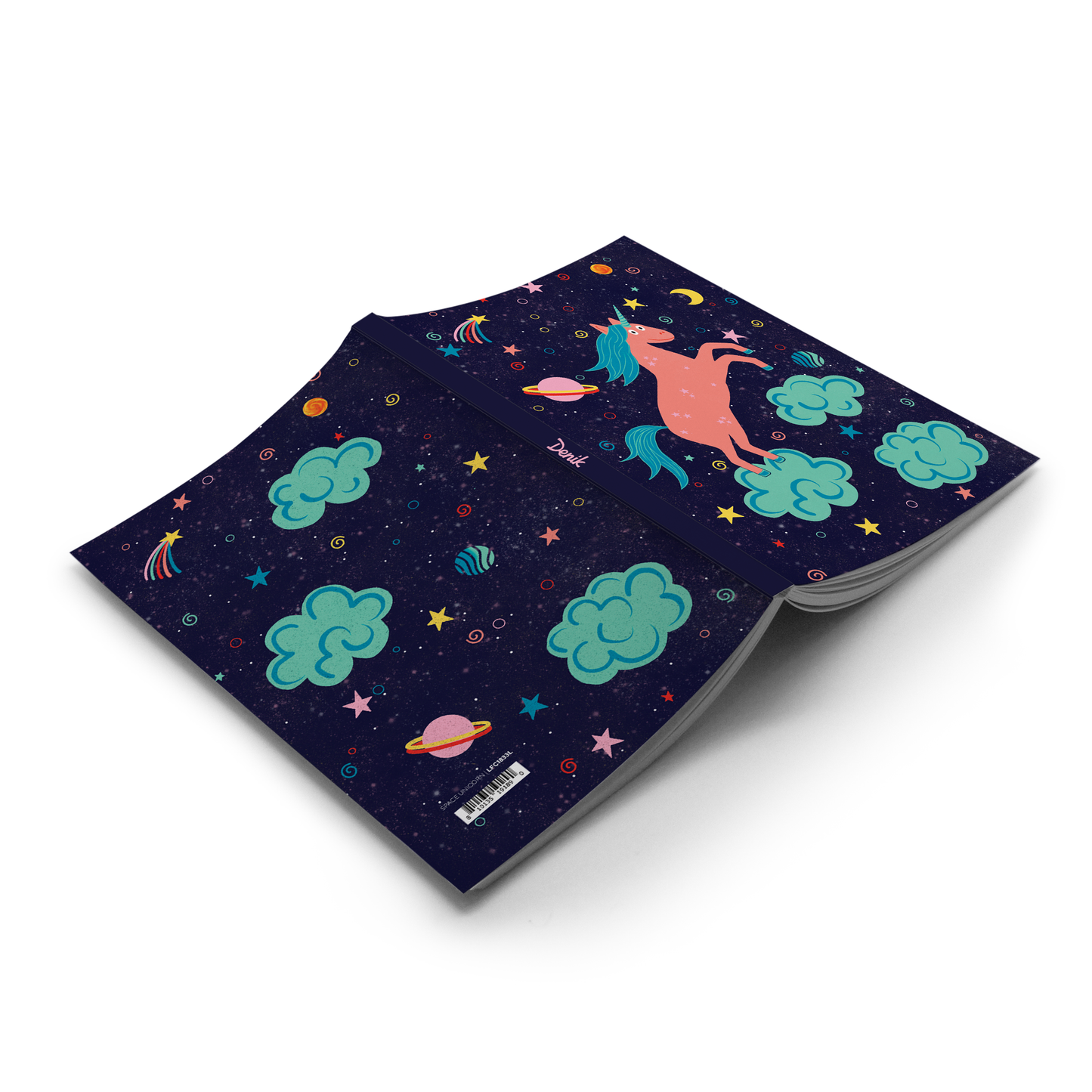 Denik: Space Unicorn Classic Layflat Journal Notebook