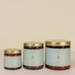 JaxKelly: 4oz Amber Crystal Candles - Moonstone - Good Luck