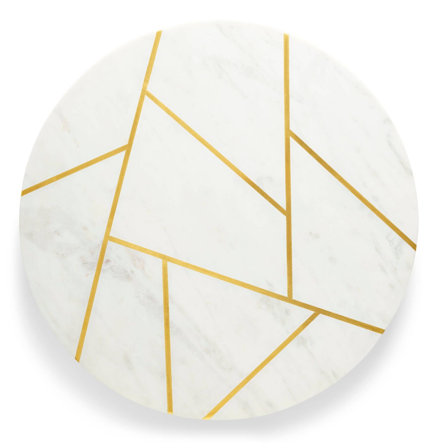 Gauri Kohli: Infinia Marble Lazy Susan - 16" x 16" X 2"