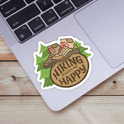 Big Moods: Hiking Makes Me Happy Sticker