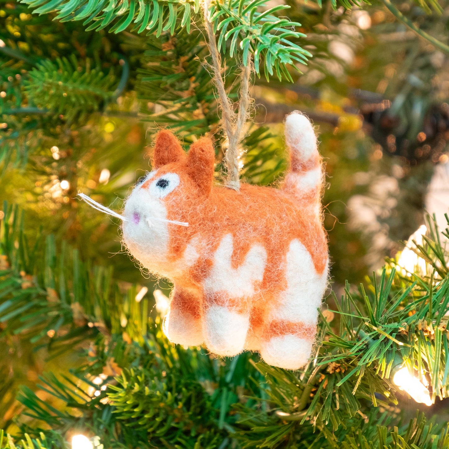 The Winding Road: Little Felt Cat Ornaments