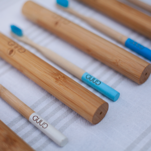 GUUD Brand:  Bamboo Toothbrush and Travel Case