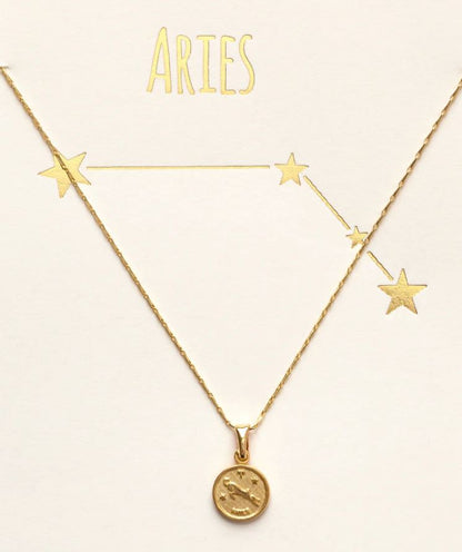 Amano Studio: Tiny Zodiac Medallion Necklace