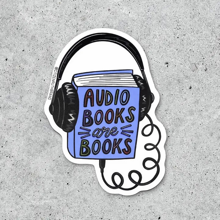 Citizen Ruth: Audiobooks Are Books Vinyl Sticker