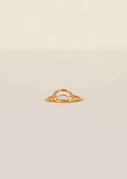 JaxKelly: Gold Rings - Mother of Pearl Stone Arch