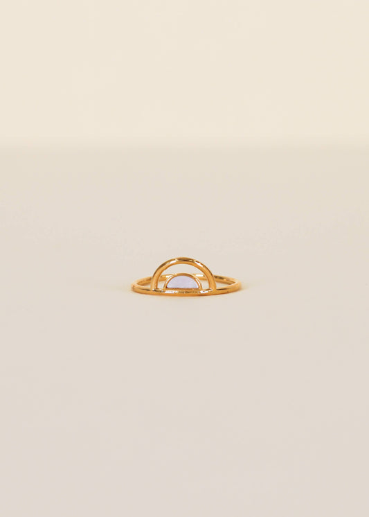JaxKelly: Gold Rings - Mother of Pearl Stone Arch