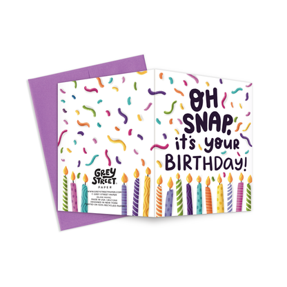 Grey Street Paper: Oh Snap Birthday Greeting Card