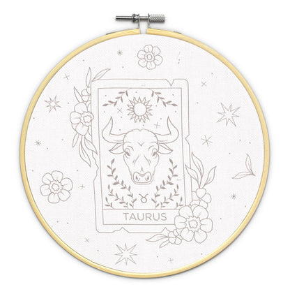 The Crafty Kit Company: Signs of Zodiac - Taurus Embroidery Kit