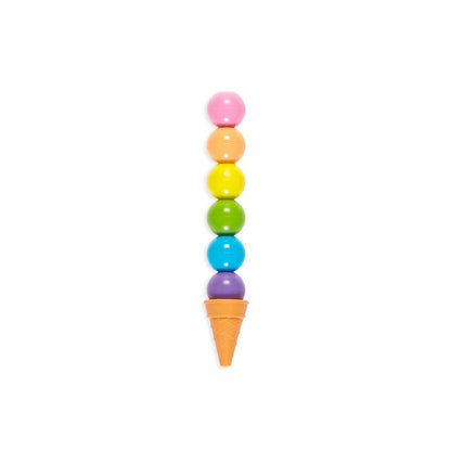 OOLY: Rainbow Scoops Vanilla Scented Stacking Erasable Crayons