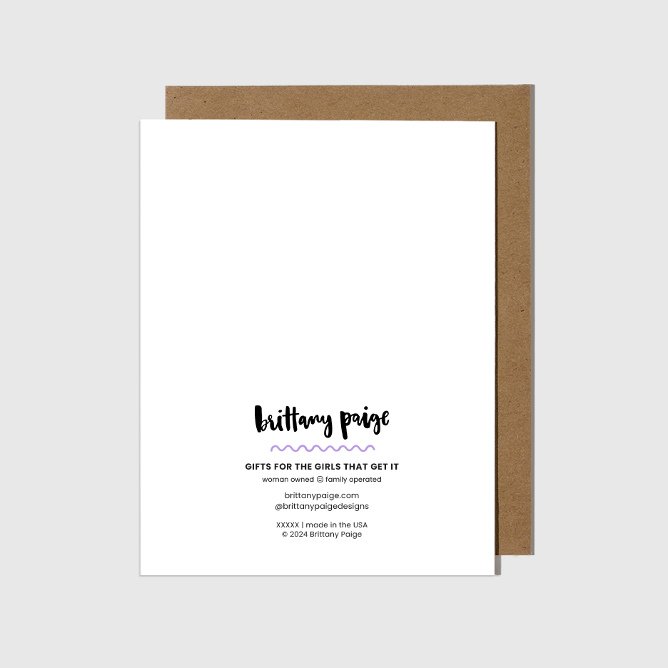 Brittany Paige: Cake Wine Card