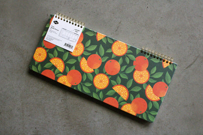 Denik: Oranges Hardcover 2 Year Undated Wire-O Desk Planner