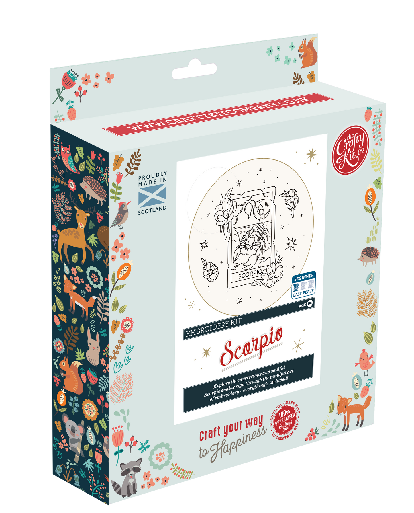 The Crafty Kit Company: Signs of Zodiac - Scorpio Embroidery Kit