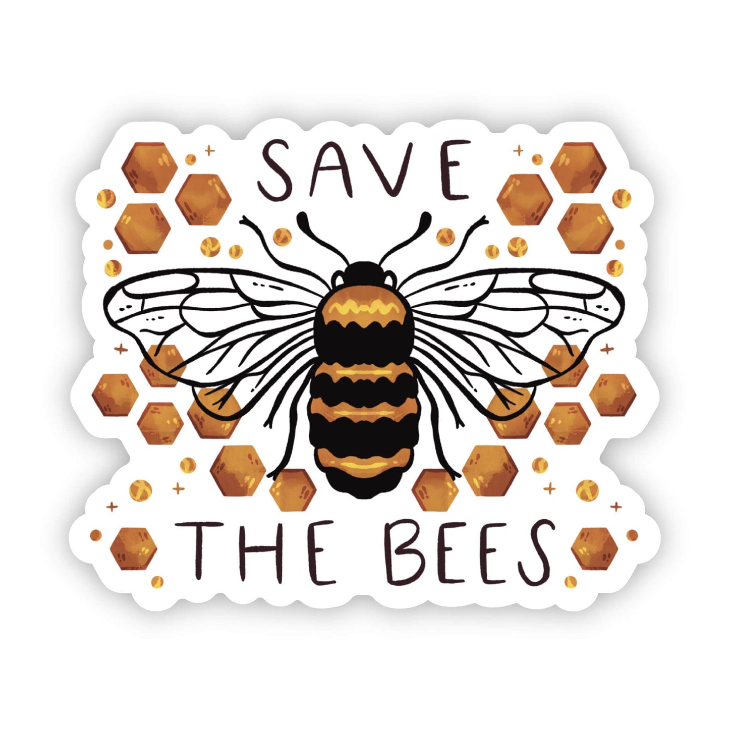 Big Moods:  Save the bees nature sticker