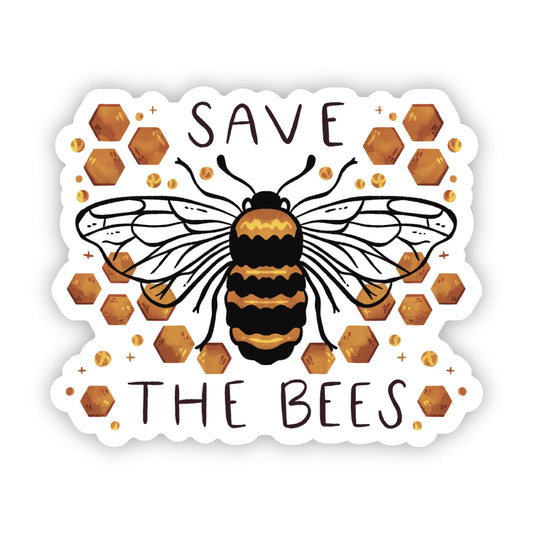 Big Moods:  Save the bees nature sticker