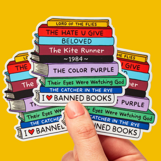 The Found: Banned Books Die Cut Sticker