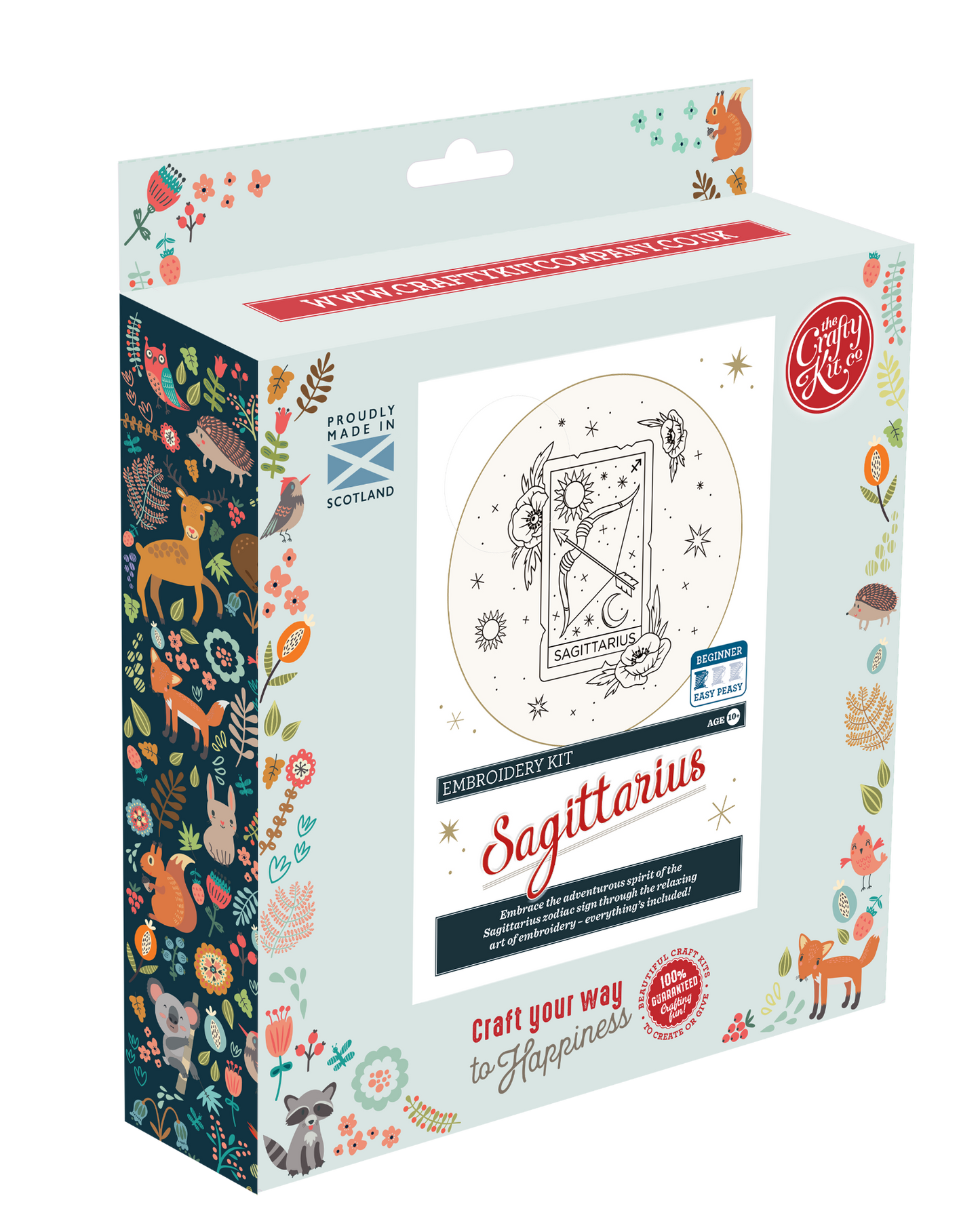 The Crafty Kit Company: Signs of Zodiac - Sagittarius Embroidery Kit