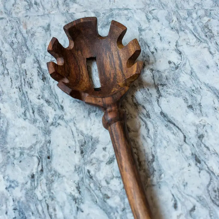 Hand Carved Imogene Pasta Spoon