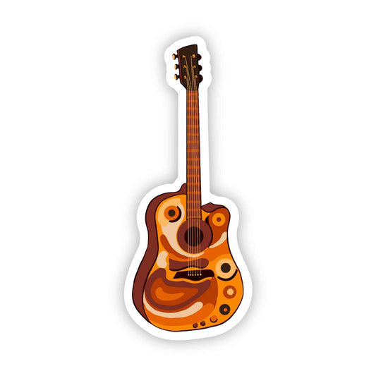 Big Moods - Acoustic Guitar Sticker - Pattern