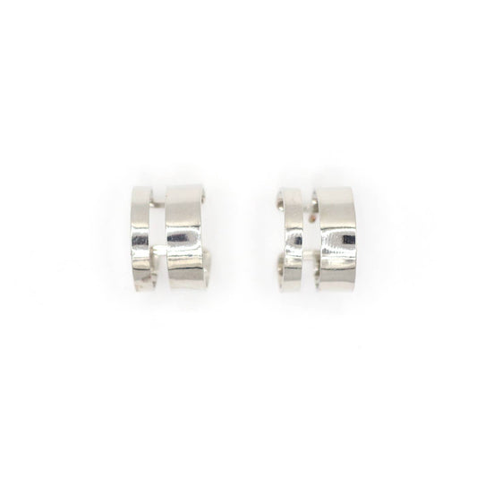 PURPOSE Jewelry: Honor Huggie Earrings in Silver-Tone